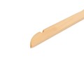 Wieszaki - 5 szt. drewniane 44 cm jesion naturalny lakierowany mocne premium wiszące wieszaki uniwersalne do szafy