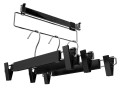 Wieszak - 10 szt. 34 cm premium wiszący na ubrania z klipsem, mocny metalowy