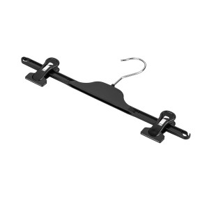 Wieszak - 10 szt. 35 cm plastikowy, wieszaki wiszące na spodnie i spódnice z regulowanym klipsem