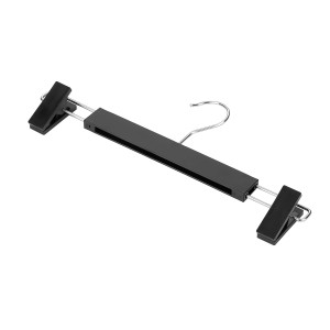 Wieszak - 10 szt. 34 cm premium wiszący na ubrania z klipsem, mocny metalowy