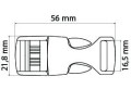 KLAMRA 100 szt. 16mm klamerki klasy premium zatrzaski kaletnicze, opakowanie