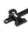 Wieszak - 10 szt. 26 cm plastikowy, wieszaki wiszące na spodnie i spódnice z regulowanymi klipsami