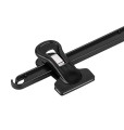 Wieszak - 10 szt. 40 cm plastikowy, wieszaki wiszące na spodnie i spódnice, przesuwne klipsy