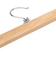 Wieszak - 5 szt. 34 cm drewniany premium jesion naturalny drewno wieszaki wiszące na ubrania z klipsem